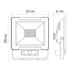Kép 3/5 - EMOS LED reflektor mozgásérzékelővel 50W IDEO