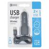 Kép 1/4 - EMOS univerzális 12V töltő USB kábellel, kimenettel 3,1A