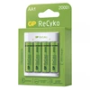 Kép 1/3 - GP Eco E411 USB töltő + 4db AA 2000mAh Recyko akku