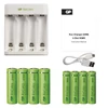 Kép 4/6 - GP Eco E411 töltő + 4db AA 2100mAh + 4db AAA 800mAh Recyko akku