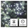 Kép 9/9 - LED fényfüzér – fürtök, nano, 8m, beltéri, hideg fehér, időzítő