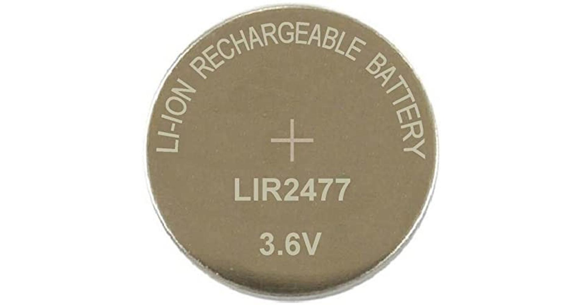 LIR2477 3,6V 180mAh lítium gomb akkumulátor - Elem és akkumulátor ...
