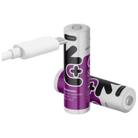 14500 Uniross AA 1.5V Li-ion tölthető akku 1500mAh USB csatlakozóval C4