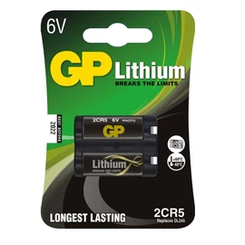 2CR5-C1 GP lítium fotó elem 6V bliszteres 34*17*45mm