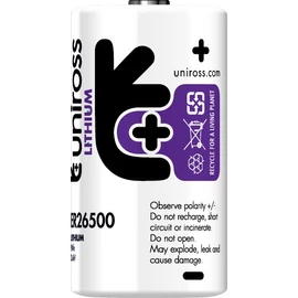 3.6V lítium C baby elem ER26500 Uniross 9000mAh