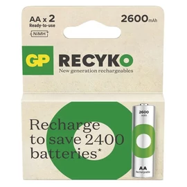AA 2600mAh GP270AAHCBE-PP2 Recyko ceruza akku Ni-Mh