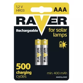 AAA 400mAh Raver Solar 40AAAHC-C2 akkumulátor 10,5*44,5mm