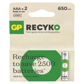 AAA 650mAh GP65AAAHCB-PP2 Recyko mikro akku Ni-Mh