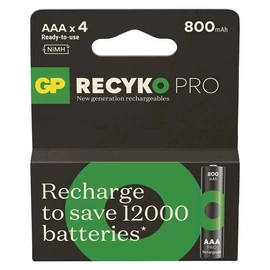 AAA 800mAh GP85AAAHCB-PP4 Recyko Pro mikro akku Ni-Mh