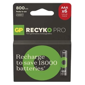 AAA 800mAh GP85AAAHCB-PP6 Recyko Pro mikro akku Ni-Mh