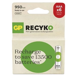 AAA 950mAh GP100AAAHCE-PP6 Recyko mikro akku Ni-Mh