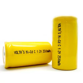C Voltas 250CKT akku 2500mAh Ni-Cd 25,8*50mm