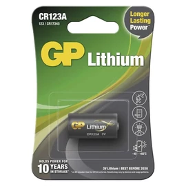 CR123AE-C1 GP lítium fotó elem 3V bliszteres 16.8*34.5mm 1400mAh