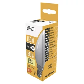 Emos LED izzó Basic gyertya E14 6W (42W) 510 lm meleg fehér