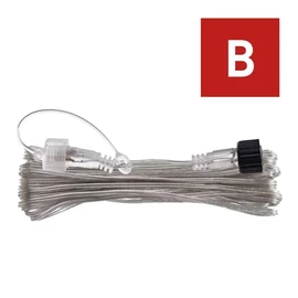 Hosszabbító kábel sorolható Standard fényfüzérekhez, áttetsző, 10m Hosszabbító kábel sorolható Standard fényfüzérekhez, áttetsző, 10m