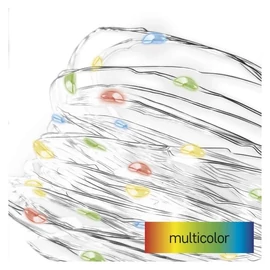 LED karácsonyi nano fényfüzér, 1,9 m, 2x AA, beltéri, többszínű, időzítő LED karácsonyi nano fényfüzér, 1,9 m, 2x AA, beltéri, többszínű, időzítő