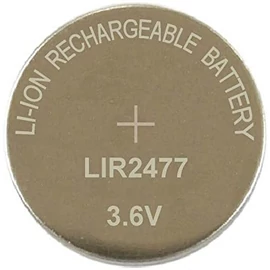 LIR2477 3,6V 180mAh lítium gomb akkumulátor