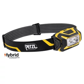Petzl Aria 2R fekete-sárga akkumulátoros fejlámpa