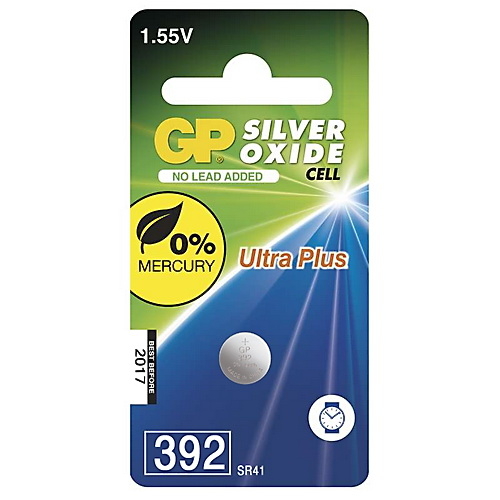 392/SR41 GP ezüst-oxid gombelem (Azonos 384)