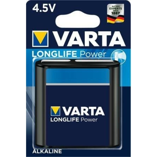 3LR12 Varta Longlife Power alkáli lapos elem 4912 4.5V bliszteres