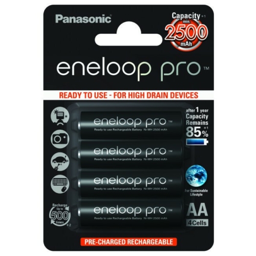 AA 2500mAh Panasonic Eneloop PRO ceruza akku Ni-Mh C4