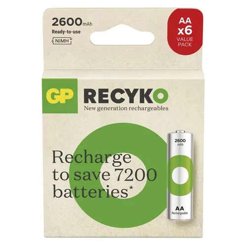 AA 2600mAh GP270AAHCER21-PP6 Recyko ceruza akku Ni-Mh