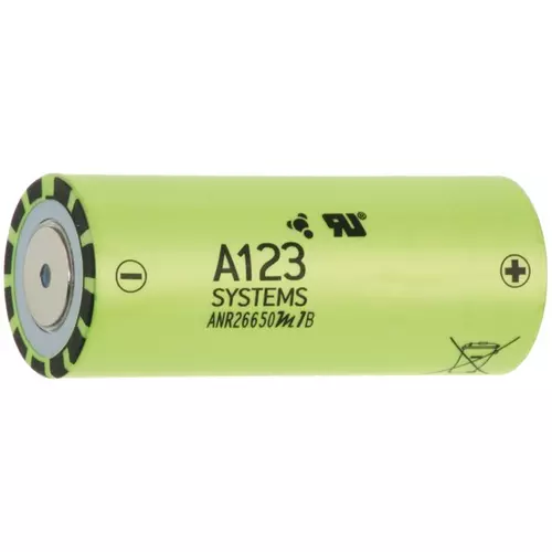 A123 ANR26650 3.2V LiFePO4 2500mAh akkumulátor 70A