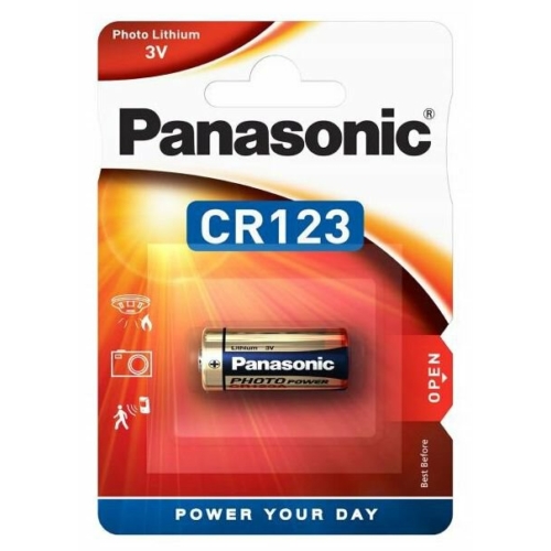 CR123-C1 Panasonic lítium fotó elem 3V bliszteres 16,8*34,5mm