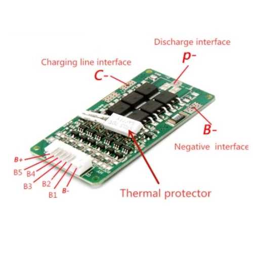 Elektronika 6S 21,6V LiitoKala 15A PCB BMS for 6 Pakk 18650