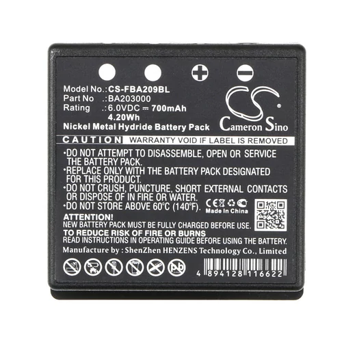 HBC209061 6V 700mAh BA20906 ipari távirányítóba