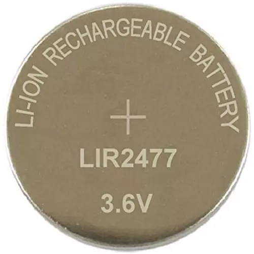 LIR2477 3,6V 180mAh lítium gomb akkumulátor