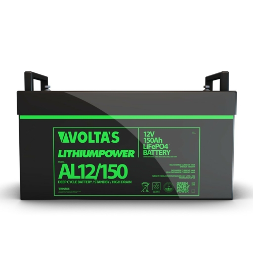 Voltas 12.8V 150Ah LiFePO4 lítium-vasfoszfát akkumulátor 480*170*240