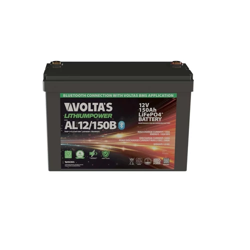 Voltas 12.8V 150Ah LiFePO4 lítium-vasfoszfát akkumulátor 330*175*225 bluetooth