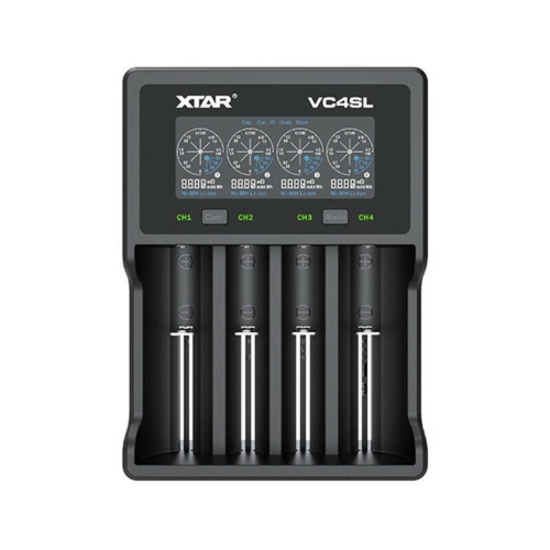 XTAR VC4SL Li-ion/Ni-Mh/Ni-Cd 4 csatornás gyorstöltő USB kábellel