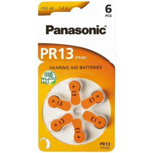 ZA13 / PR48 Panasonic Cink-levegő hallókészülék elem 7,9*5,4mm